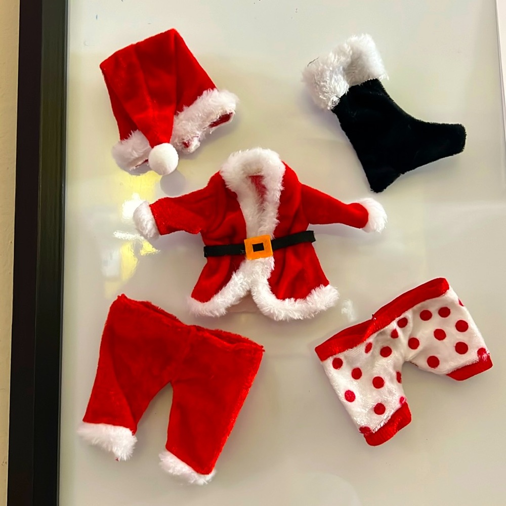 🎅🎄New 1 set of Santa Claus Clothes Magnets